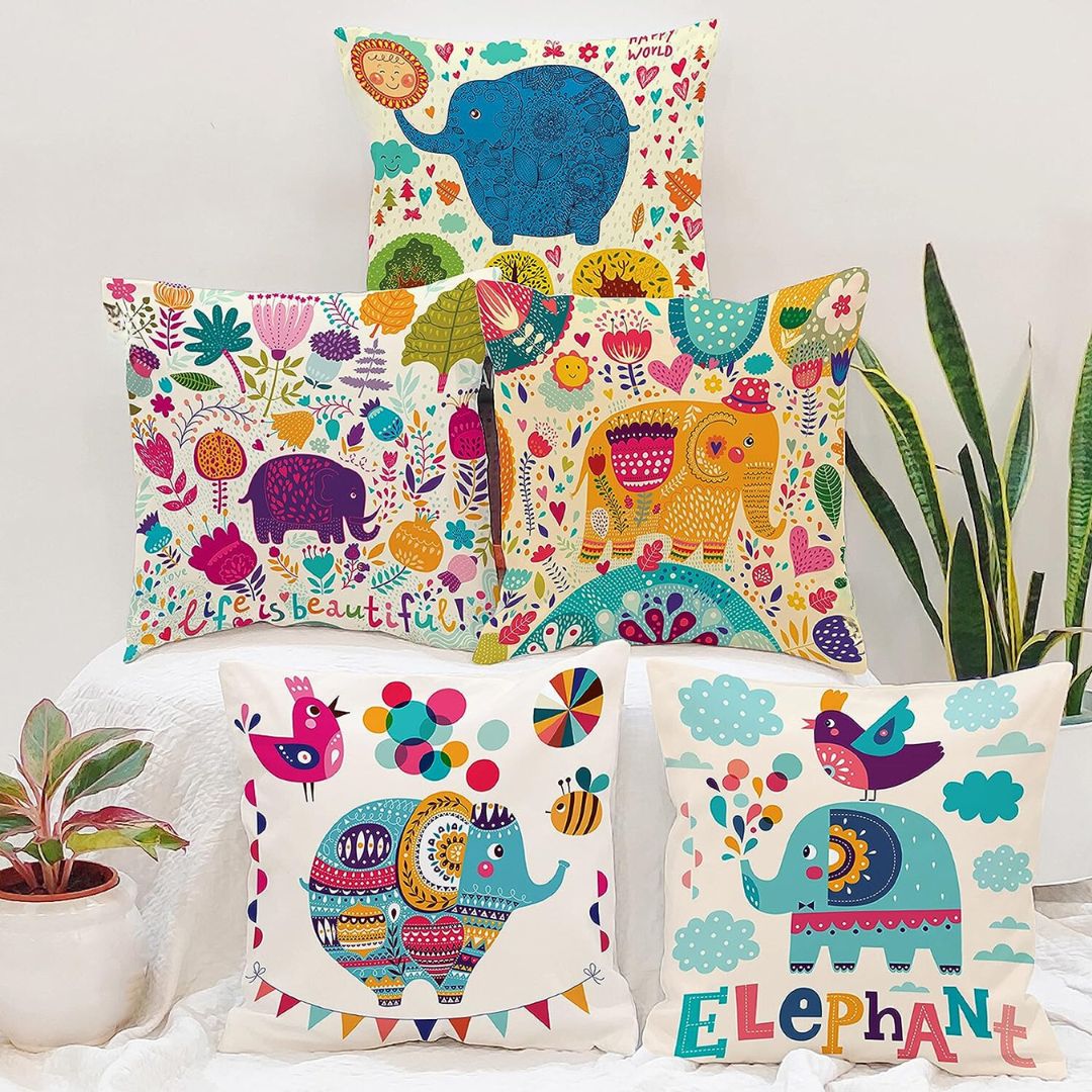 Elephant pillow fashion cover